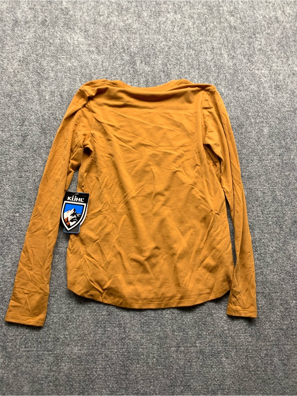 KUHL Women's Long Sleeve Crewneck Top in Mustard Size XS - Picture 4 of 4